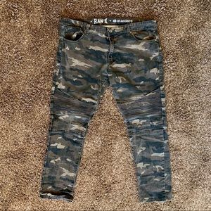 RAW X Camouflage Pants